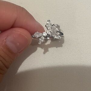 Pandora Elegant Silver Floral Ring